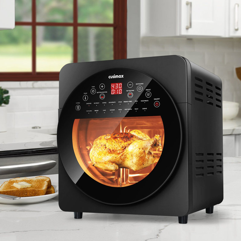 Cusimax CUSIMAX 3 Layer Shelf Air Fryer Convection Oven 16 in 1 14.7 Qt. Air Fryer Toaster Oven Combo Wayfair